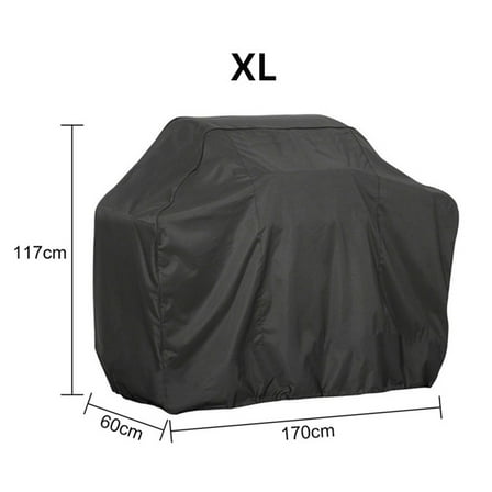 Grill Cover, Waterproof BBQ Gas Grill Cover, Polyester Easy On/Off, Dustproof Outdoor Charcoal Grill Cover Rainproof BBQ Cover
