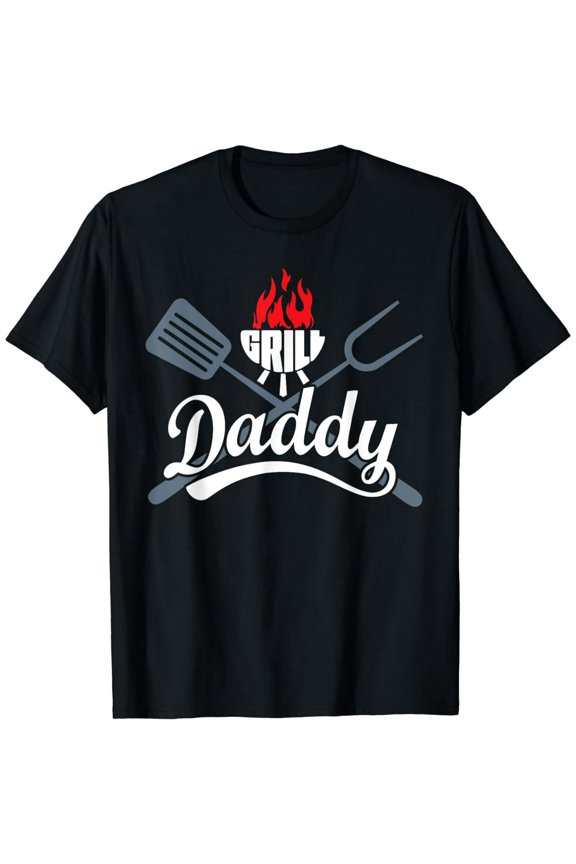 Grill Daddy BBQ Barbecue Grilling Smoking Men Dad Fathers T-Shirt