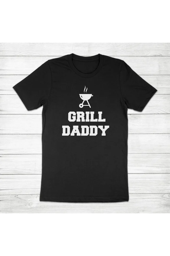 Grill Daddy Funny BBQ Fathers Day Gift Dad Chef Grilling Mens Tee Unisex T-Shirt, up to Size 5XL