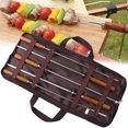 Grill Floor Mat for Deck Marshmallow Roasting , Roasting Sticks With