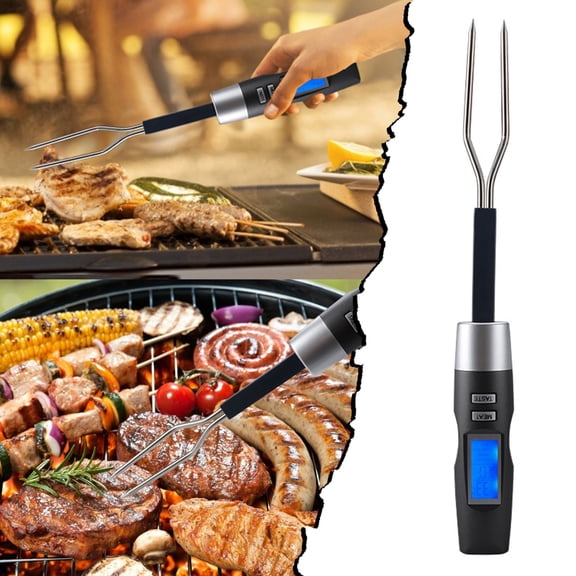 Grill Fork Digital BBQ Meat Fork Grill Fork With LCD Disply Digital Meat82412