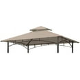 Grill Gazebo Replacement 5' x 8' Canopy Roof, Outdoor BBQ Gazebo Canopy