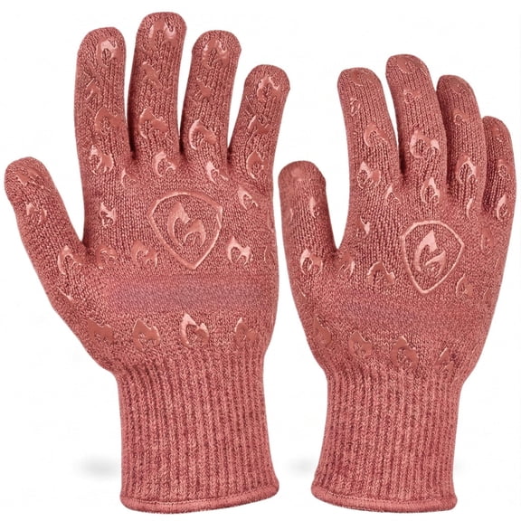 Grill Gloves Pink Small Standard Cuff for BBQ Cooking Grilling Baking