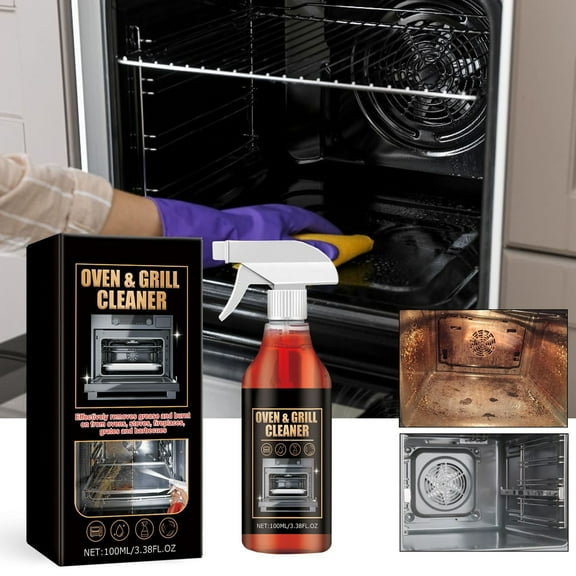 Grill and Grate Cleaner Spray Cleaner and Degreaser BBQ Cooking Grates and Racks, Best for Removing Rust & Cleaning Burnt On Food While Seasoning Griddle