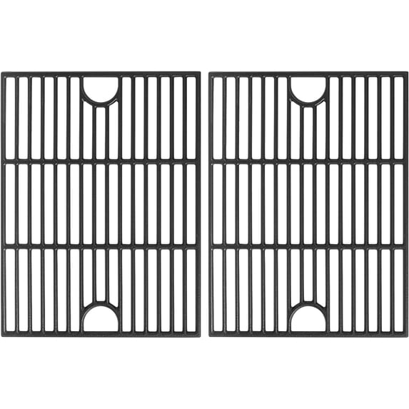 Grill Grates for Nexgrill Home Depot 720-0830H 720-0783E 720-0670C, 17 Inch Cast Iron Replacement Parts for Nexgrill 720-0888 720-0888N Charbroil 463241113 463446015 720-0670D, Master Forge 1010037