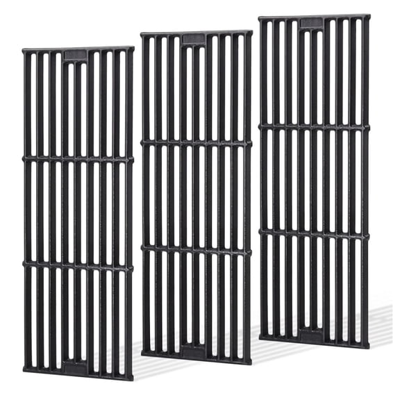 Grill Grates Replacement for Char Griller 5050, 5650, 2121, 3001, 5072, 2123, 3072, 2828, 3030, 4000, King Griller 3008 5252, 19 3/4" Cast Iron Cooking Grid for Chargriller Duo 5050 Parts