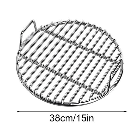Grill Grates,Round Grill Grate,15inch,Stainless Steel Cooking Grate Bbq Grill Grids Baking Tray, Thickened Round Charcoal Grate Cooking For Charcoal Smoker Campfire Picnic Outdoor Cooking.