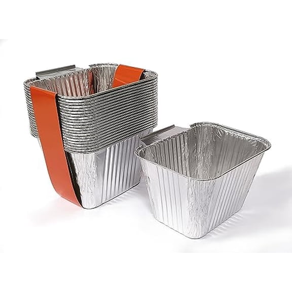 Grill Grease Cup Liners for Pit Boss Griddle, BBQ Drip Pan Liners Compatible with Blue Rhino Razor 4 Burner Gas Griddle, Pack of 20