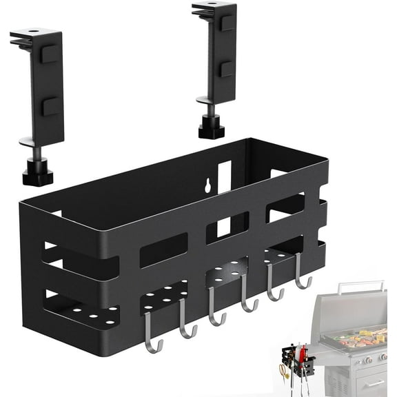 Grill & Griddle Caddy for Blackstone Griddle Accessories, Grill Accessories Space Saving BBQ Gift for Dad BF Men, BBQ Accessories for Blackstone Grilling and Weber Grill, Outdoor Grill