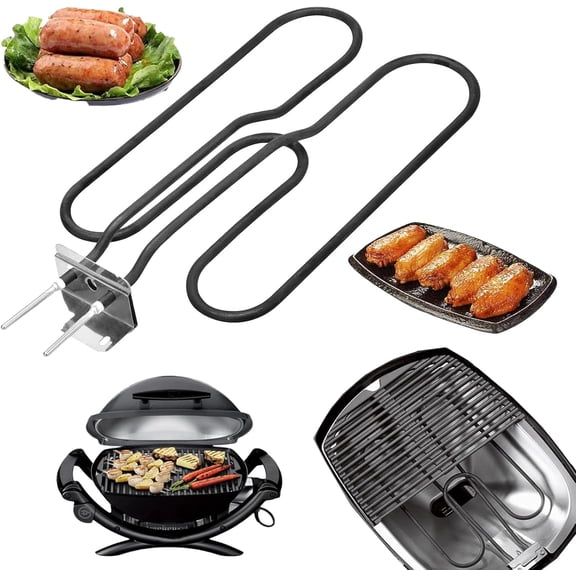 Grill Heating Element Replacement for Weber Q140, Q1400 Grills, Electric Heating Element Replacement Part for Weber 80342, 80343, 65620