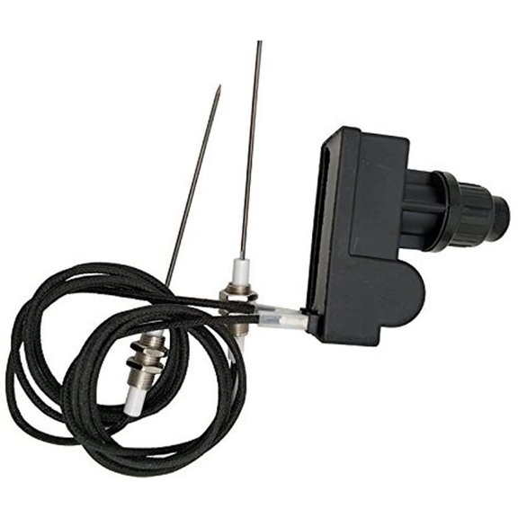 Grill Igniter Kit AA Battery Two Exits with Spark Plug Wire Length 1 Meters Long (Two Electrodes)