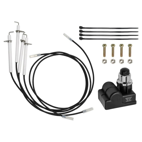 Grill Igniters Kit Replacement for Blackstone Grill 36 Inch Griddle, Push Button Electronic Battery Igniters Replacement Spark Plug Kit with 4 Electrode