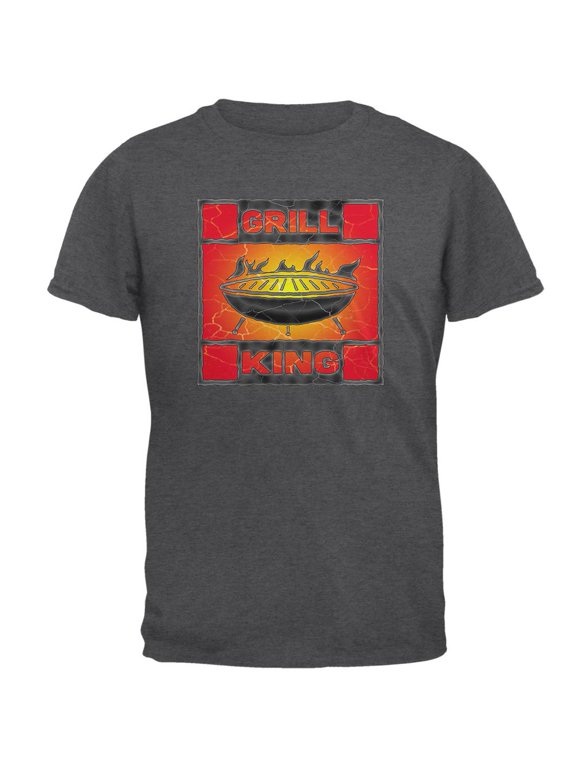 Grill King Mens T Shirt Dark Heather MD