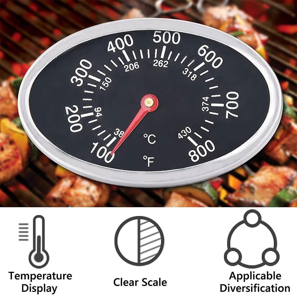 Grill Lid Thermometer Temperature Gauge Replacement for All BBQ
