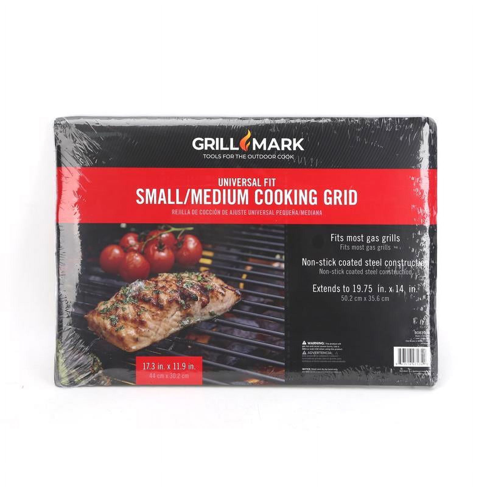 Black Steel Universal Fit Cooking Grid 17.3 in. x 11.9 in.