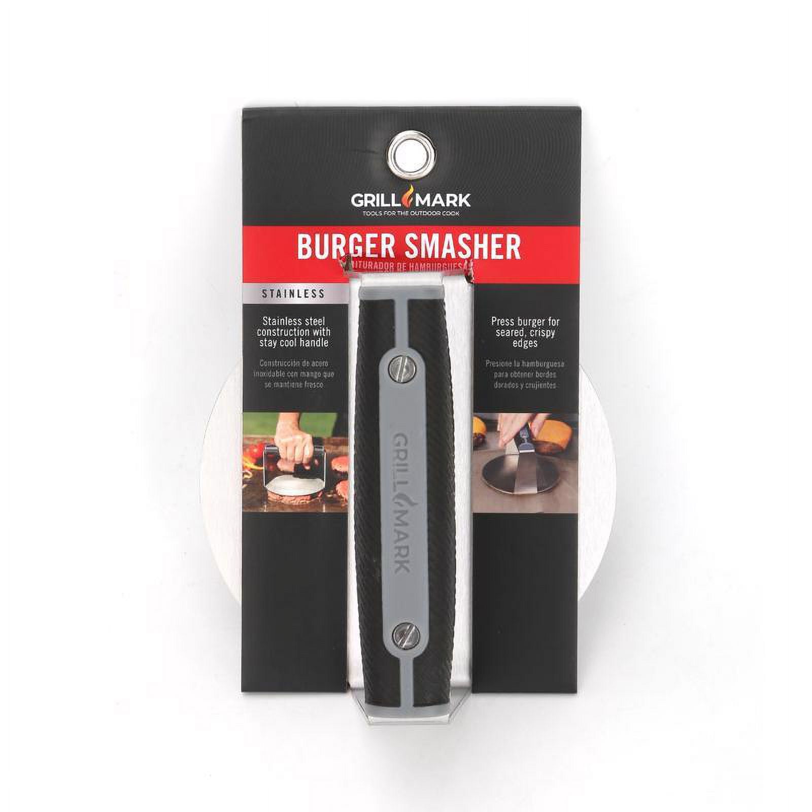 Grill Mark 8084113 Black & Silver Stainless Steel Burger Press