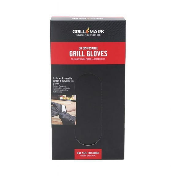 Grill Mark 8084131 Assorted Color Cotton Grilling Glove, Pack of 50