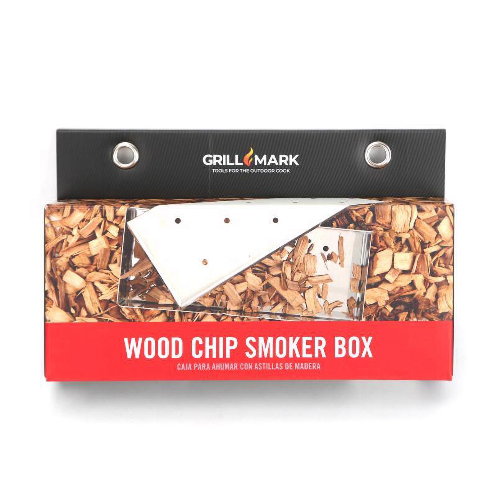 Silver Stainless Steel Wood Chip Smoker Box Kit
