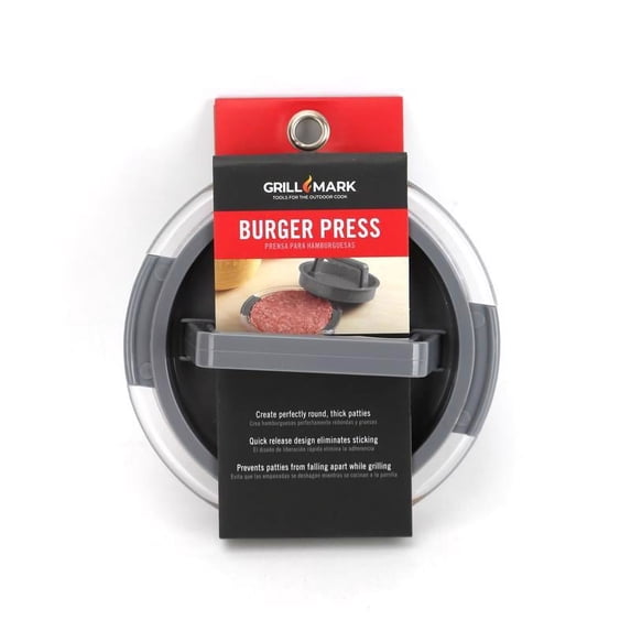 BURGER PRESS PLSTC BLK (Pack of 1)