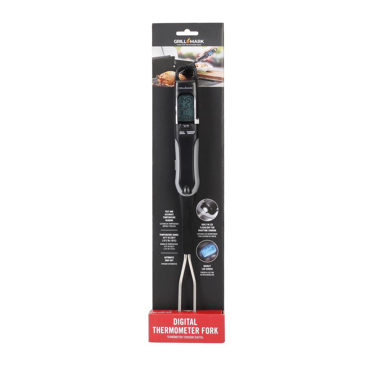 Grill Mark Plastic Meat Temperature Magnet, Black
