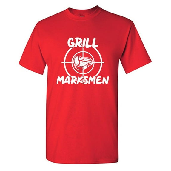 Grill Marksmen Sarcastic Humor Graphic Novelty Funny T Shirt
