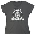 thumbnail image 1 of Grill Marksmen Sarcastic Humor Novelty Funny Women's Casual Tees, 1 of 3