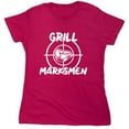 thumbnail image 1 of Grill Marksmen Sarcastic Humor Novelty Funny Women's Casual Tees, 1 of 3