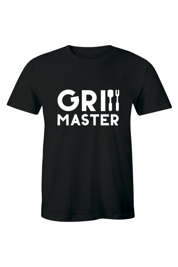 Grill Master- Bbq Barbecue Dad Father Father'S Day Grandpa Tee Mens T-Shirt All Size S-5Xl