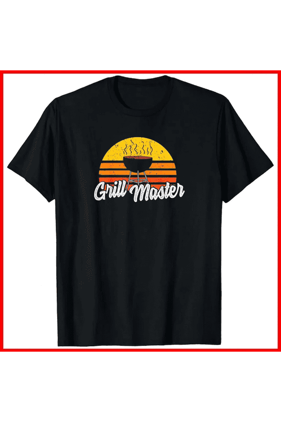 Grill Master Grillin Dad Grandpa Barbecue BBQ Smoker Gifts Slog Unisex T-Shirt B01817, up to size 5XL