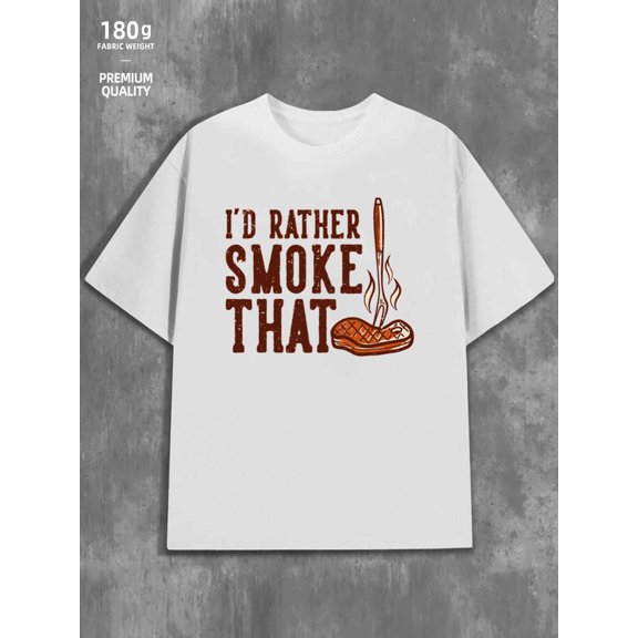 Grill Master Tee mens funny humor 180G 100% Cotton white work vintage Funny Unisex Shirt Printed tshirts Original Unisex Shirt Cotton tshirts Trendy Unisex Shirt Graphic Tee tshirts