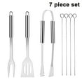 thumbnail image 1 of Gourmet Grilling Gear, Stainless Steel Barbeque Tools Set, Outdoor Cooking Accessories with Rust Resistant Finish, Portable Bag for Safe Transport (7PCS / 1 Set), 1 of 8