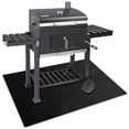 thumbnail image 1 of Cowin Under Grill Mat, 50 x 36 inch BBQ Floor Mats, Deck Patio Protector Mat, Indoor Fireplace Mats Fire Pit Mats, Fire Resistant, Water Resistant, Easy to Clean Reusable Outdoor Grill Mat, Black, 1 of 8