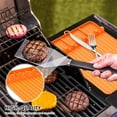 Grill Mat Bbq Grill Mat Non Stick With Holes Heavy Duty Reusable Safe Black Mesh Grill Pad Works