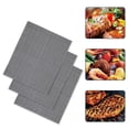 thumbnail image 1 of Grill Mat For Fish Bbq Grill Mesh Mat Non Stick High Temperature Reusable Liners For Gas Charcoal Electric Grills Bbq Mat For Gas Grill Black 40 Cm, 1 of 8