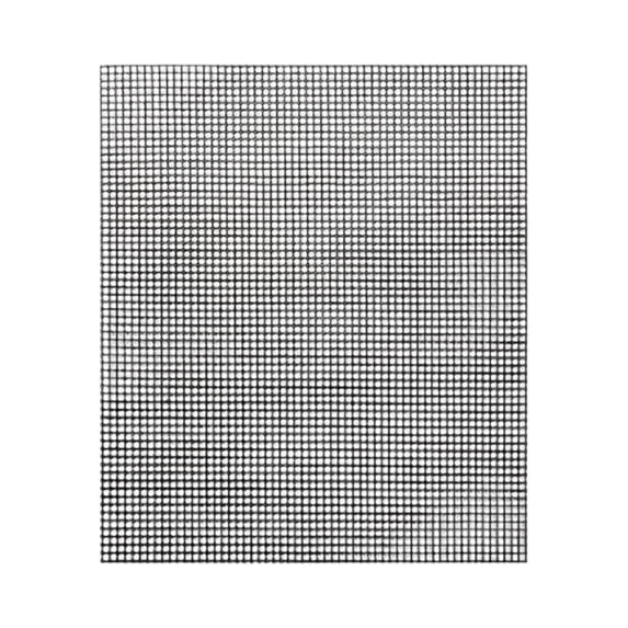 Grill Mesh Mat, Non-stick 11.8x15.7 in Trimmable BBQ Cooking Mat for Outdoor Grilling Easy to Clean Reusable Mesh Sheet for Gas Charcoal Grill Use, Black
