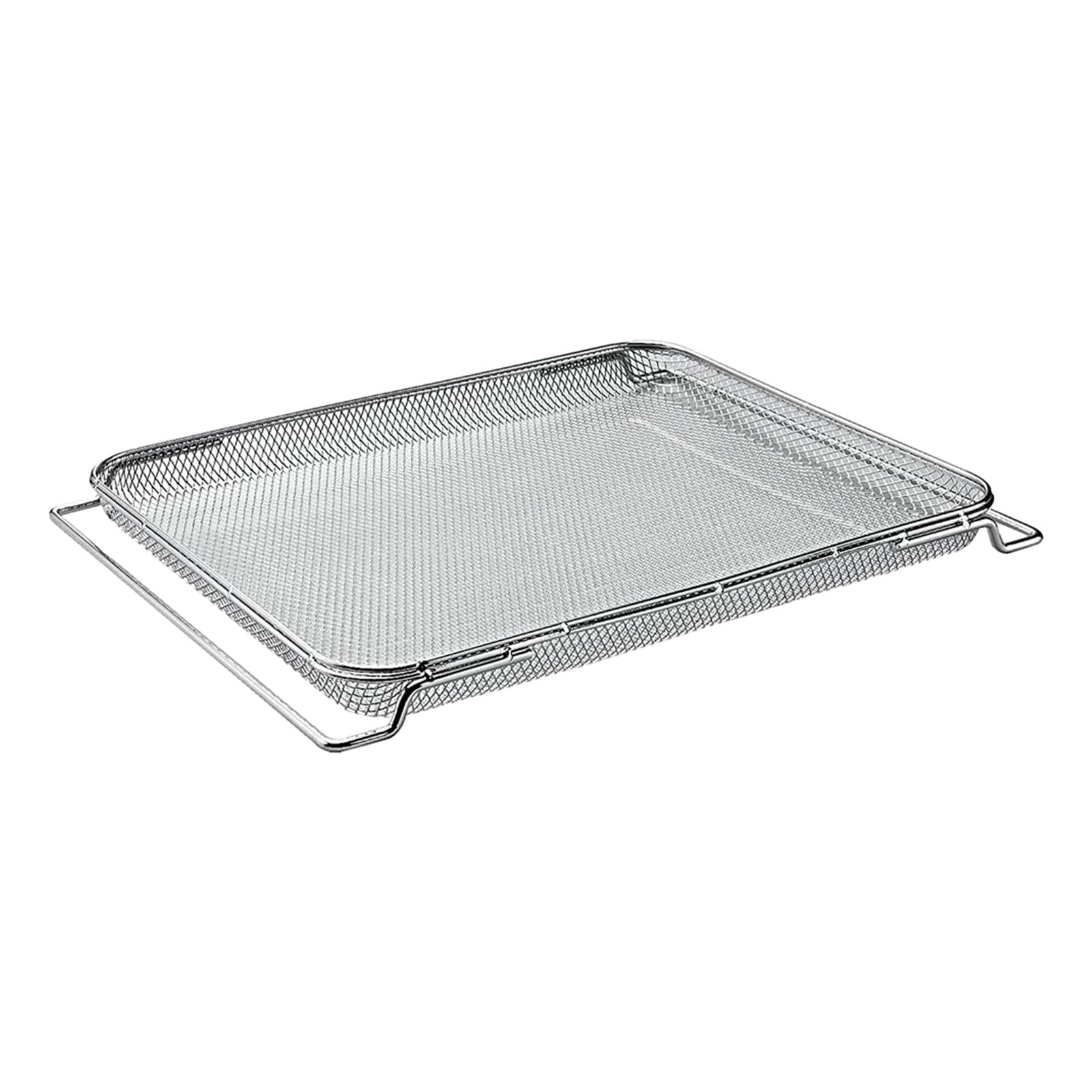 Grill Mesh for Oven Nonstick Mesh Basket Replacement 14.4inchx11.4inch Grill Mesh Basket, Multifunctional for Bread, Fries