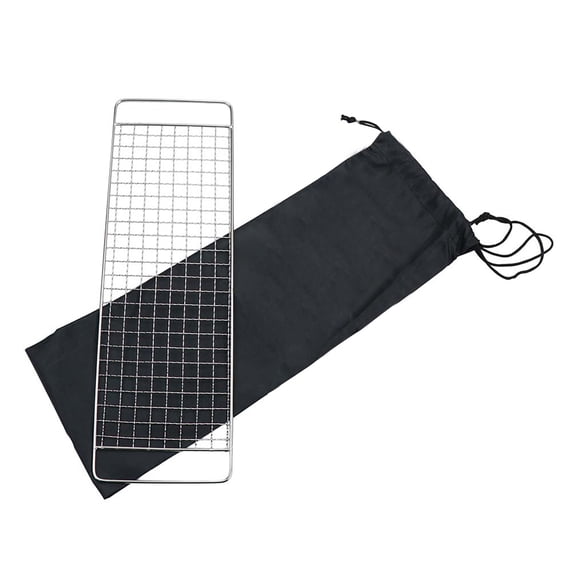 Grill Multi-function Mesh Campfire Grate Camping BBQ Net 304 Stainless Steel Grilling Vegetables Organizer Pouches