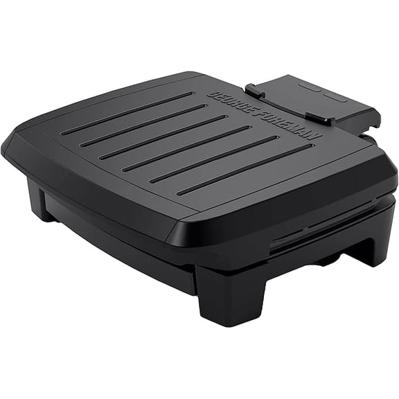 Grill, NEW Dishwasher Safe, Wash the Entire Grill, Easy-to-Clean Nonstick, Black/Grey