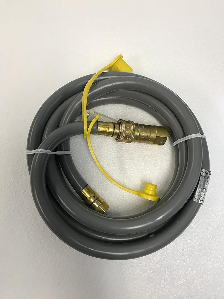 Grill Natural Or Propane Grey 10' Hose Assembly Low Pressure Appliance
