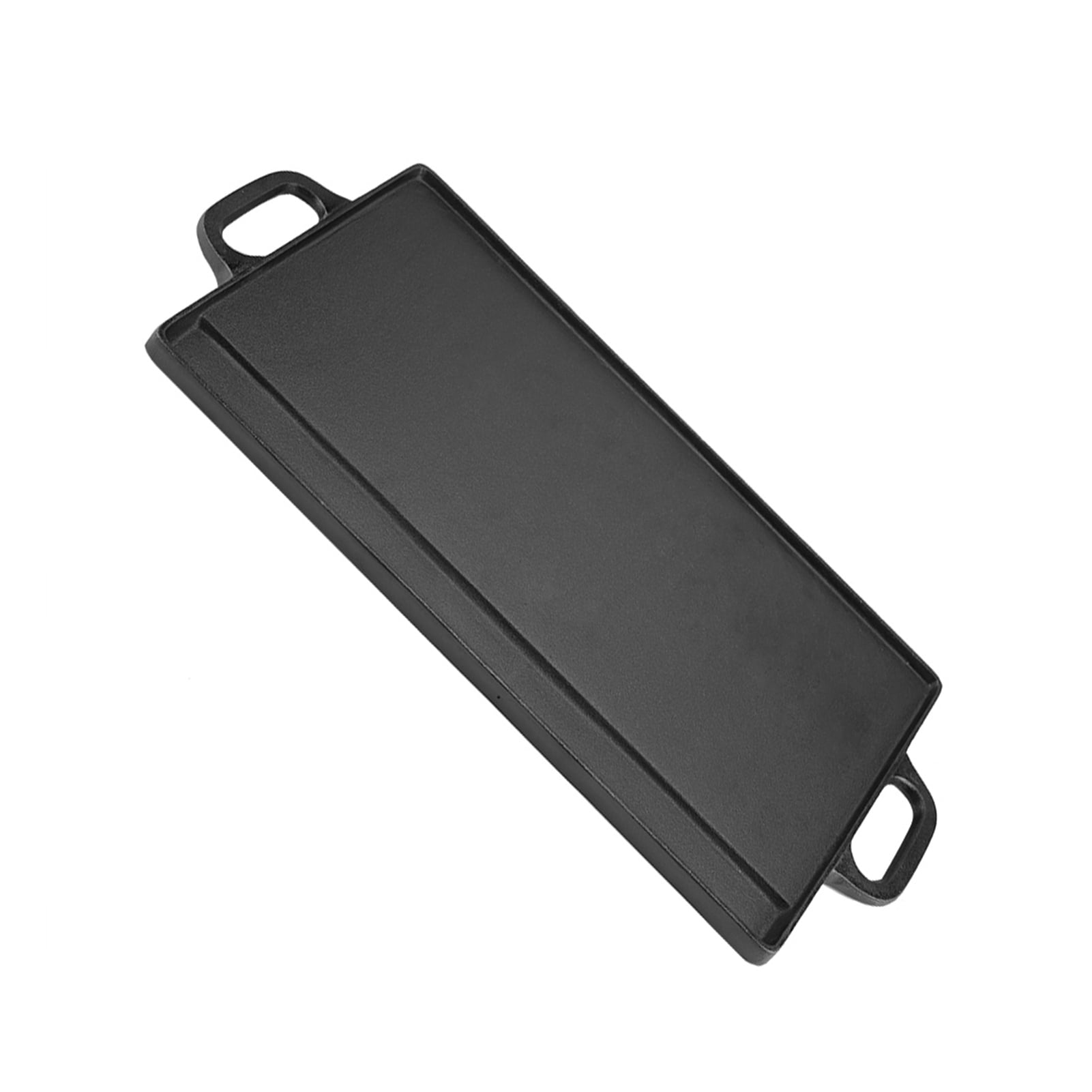 Grill Pan, NonStick Griddle Plate Cast Iron Grill Griddle Pan Ridged