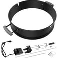 Grill Pan, Stainless Steel, Grill Ring Kit for 22" Charcoal Grill for