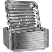 PLASTICPRO Aluminum Foil Grill Pans 9” x 13” Disposable Aluminum Foil Pans, 20-Pack
