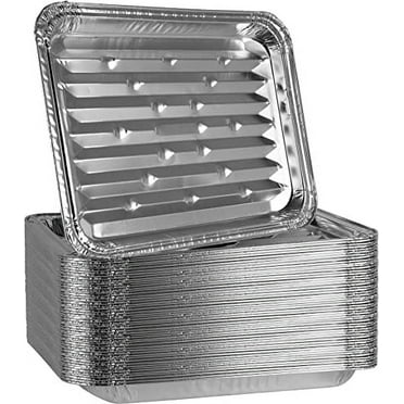 PLASTICPRO Aluminum Foil Grill Pans 9” x 13” Disposable Aluminum Foil Pans, 20-Pack