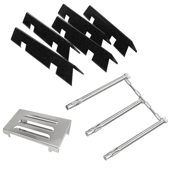 Grill Parts for Weber GS4 Spirit II 300 Series with Front Control, Include 67060 Heat Deflector, 15.3" 7636 Flavorizer Bars, 18" 69787 Grill Burner