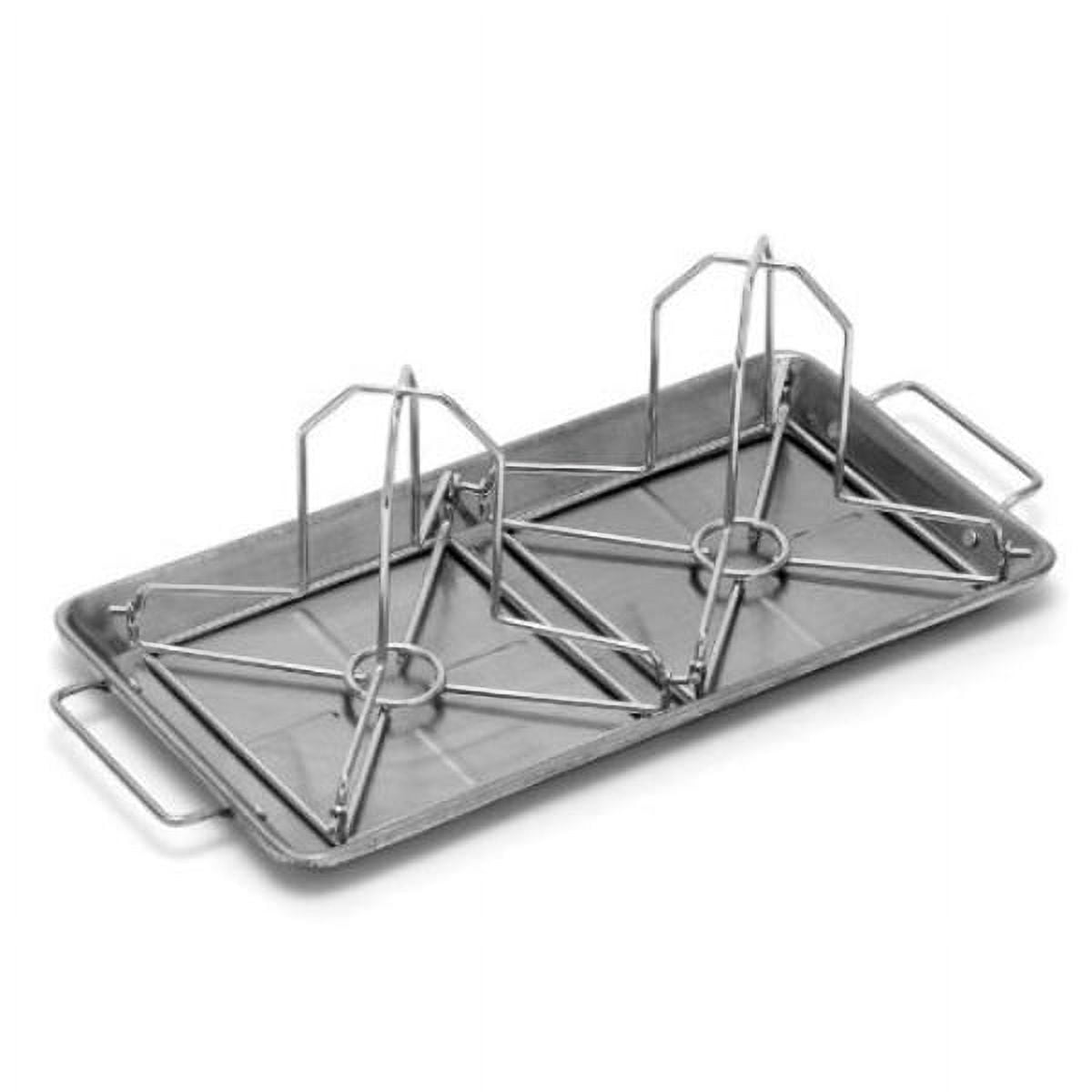 Grill Pro Stainless Steel Double Chicken Roaster