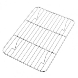 2-Pack Cooling Rack, 9.84*7.48 inch Large Baking Rack Fits Half Sheet Pans,  Oven Safe Stainless Steel Wire Rack for Cooking, Roasting & Drying  Casewin(Rectangle) 