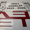 thumbnail image 1 of Grill Raised Plastic Letters Overlay Compatible with Silverado 2022 2023 2024 2025 (Red), 1 of 3