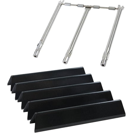 Grill Replacement Flavorizer Bars & Burner, Compatible with Front Control GS4 & Spirit II Grills