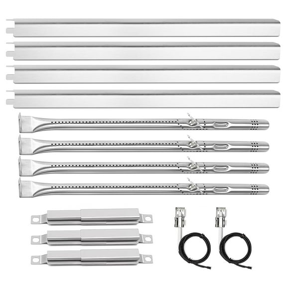 Grill Replacement Parts for Charbroil Performance 4 Burner Gas Grill 463365021 463365522 463352521, Grill Burners Kit with Heat Plate, Crossover Tube, Igniter