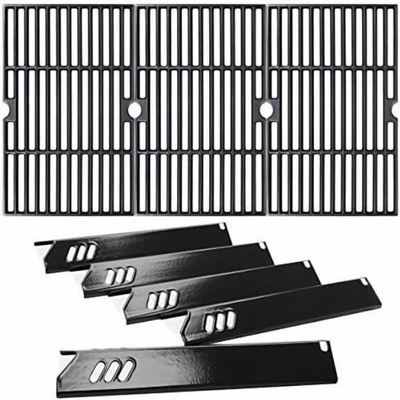 Grill Replacement Parts for DynaGlo DGF510SSP, DGF510SBP, DGF510SSP-D, fit Backyard BY13-101-001-13, GBC1460W, GBC1461W, GBC1462W, GBC1059WB, BH13-101-099-01, Grill Grate and Heate Plate
